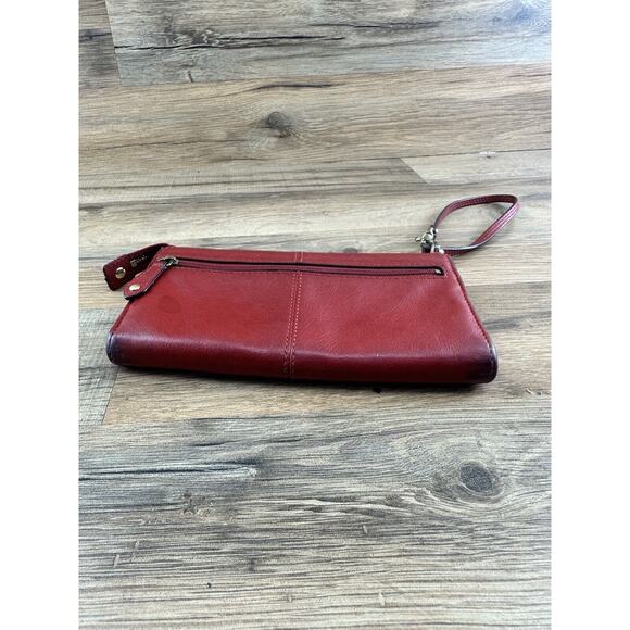 Coach Pink Large Leather Long Zip Around Accordion Wallet - Picture 4 of 8